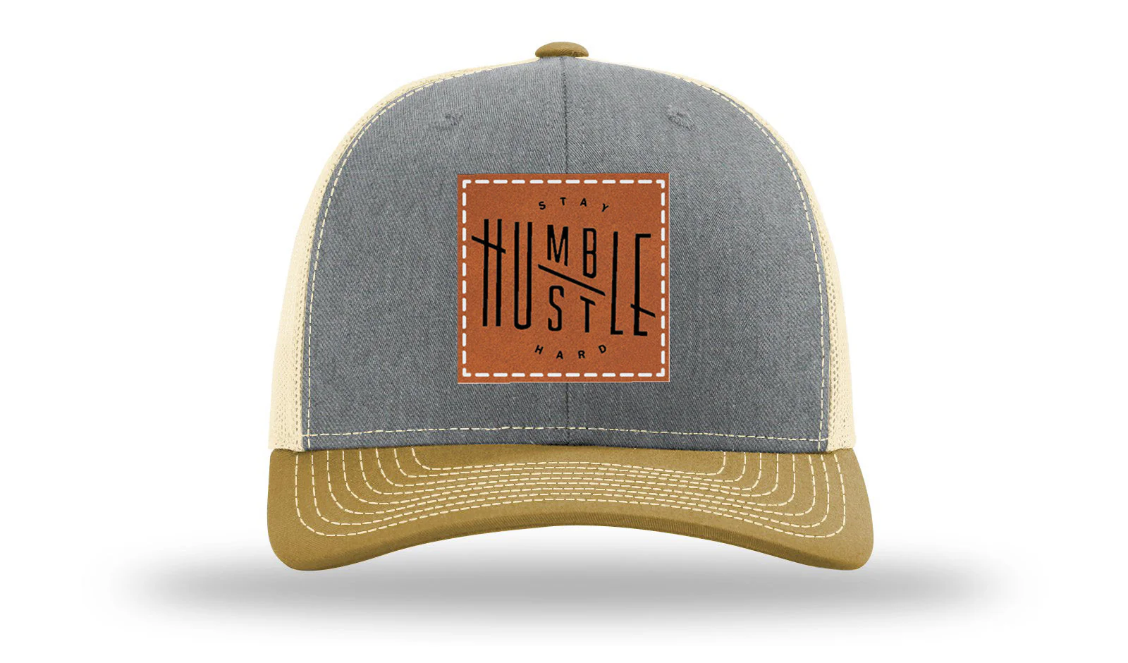 Stay Humble Leather Patch Richardson 112 Hat - Image 37