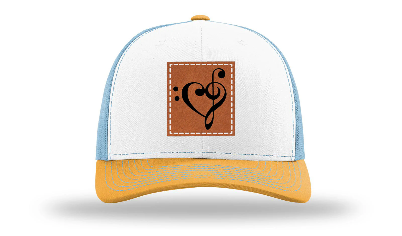 Music Love Leather Patch Richardson 112 Hat - Image 43