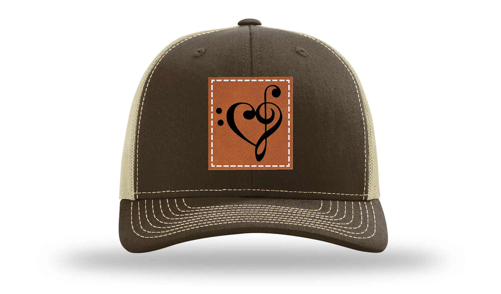 Music Love Leather Patch Richardson 112 Hat - Image 8