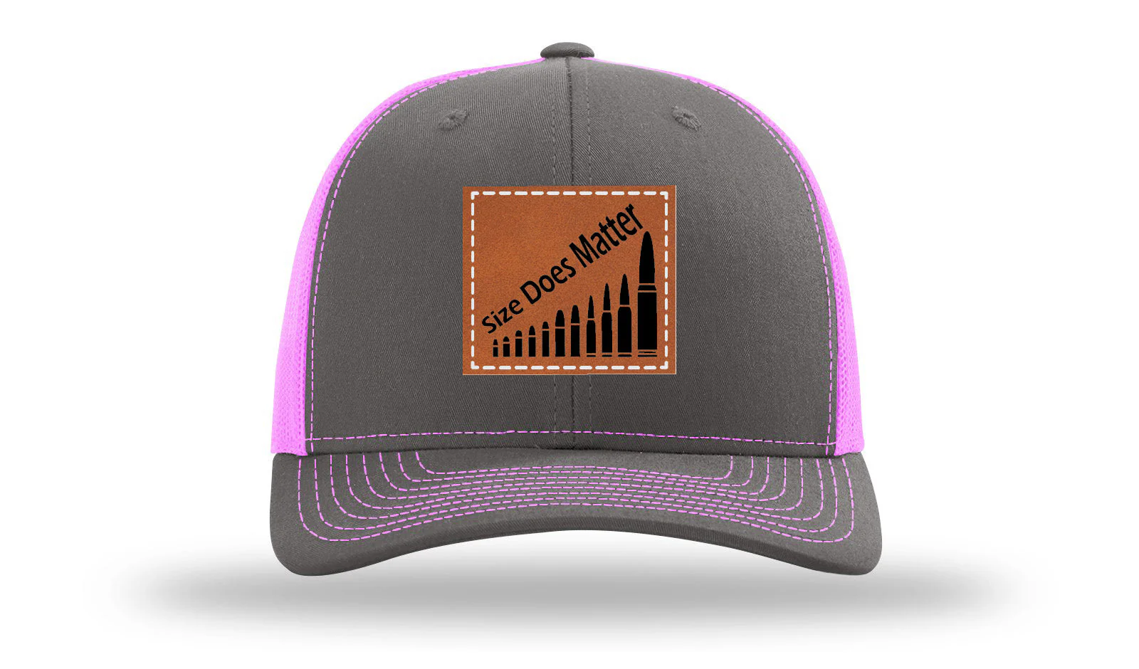 Size Does Matter Leather Patch Richardson 112 Hat - Image 14