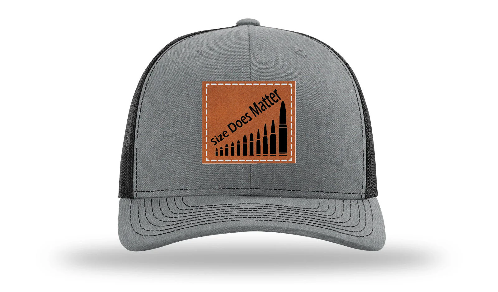 Size Does Matter Leather Patch Richardson 112 Hat - Image 19