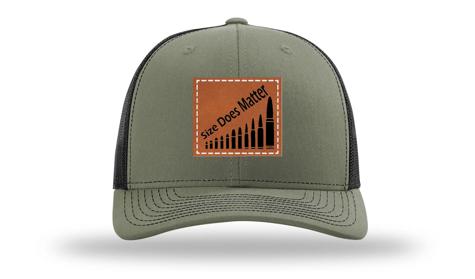 Size Does Matter Leather Patch Richardson 112 Hat - Image 24