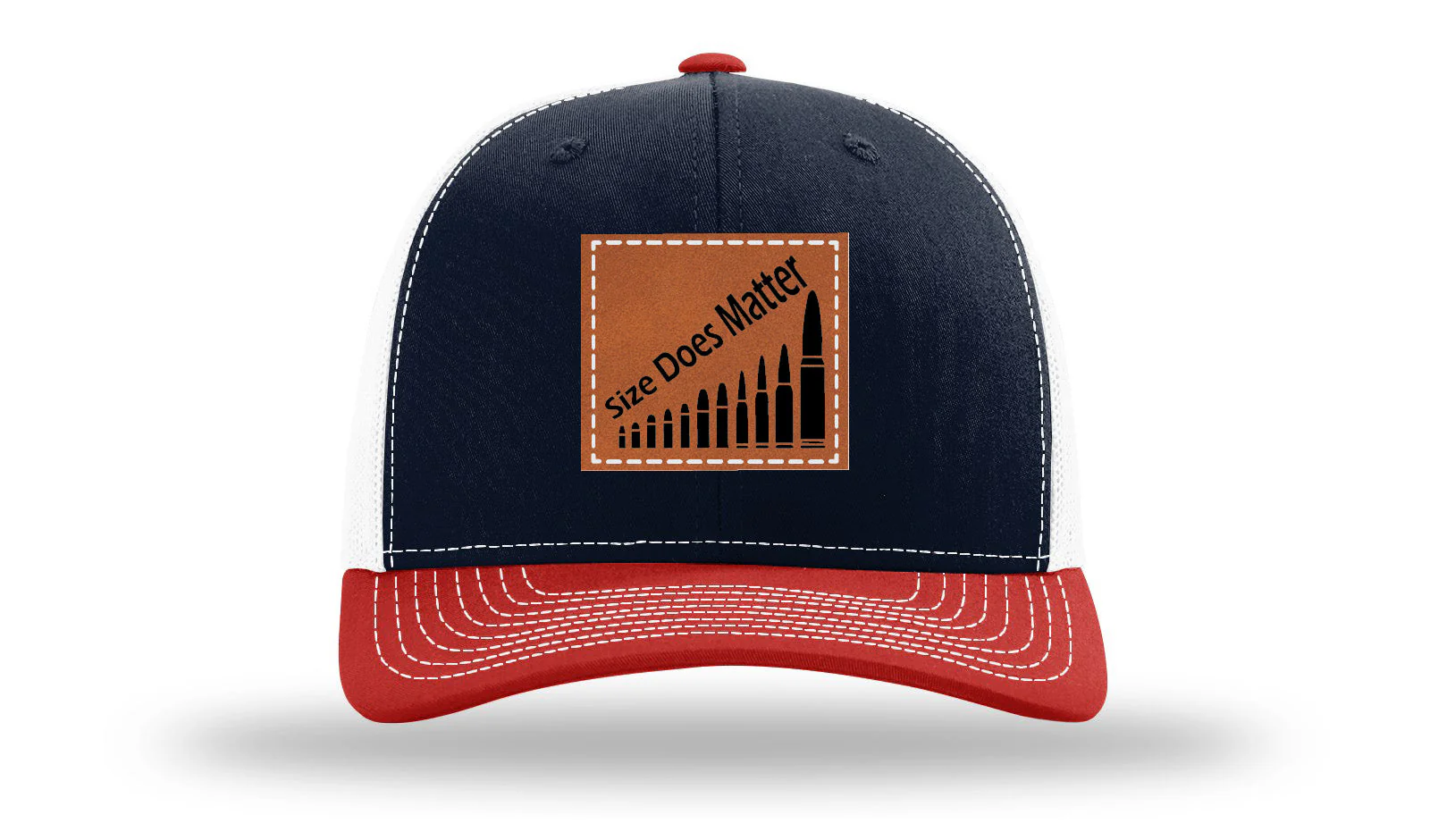 Size Does Matter Leather Patch Richardson 112 Hat - Image 39