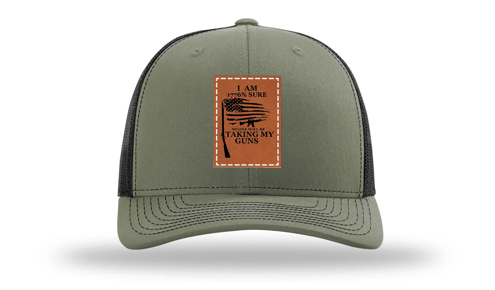 I Am 1776% Sure Leather Patch Richardson 112 Hat - Image 25