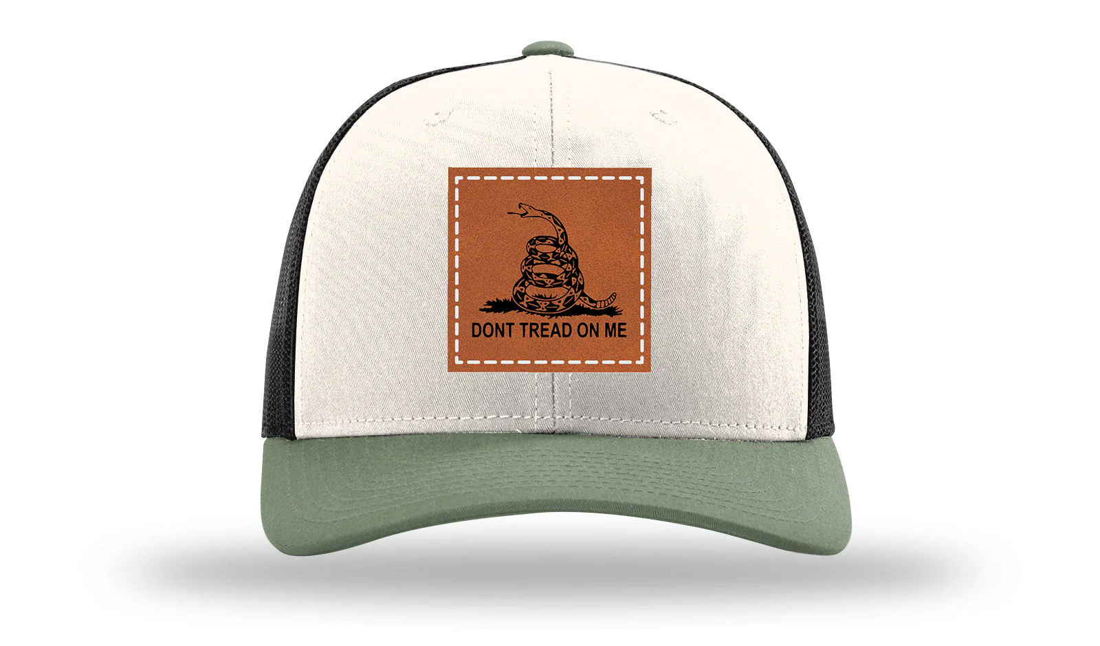 Don't Tread On Me Leather Patch Richardson 112 Hat - Image 35