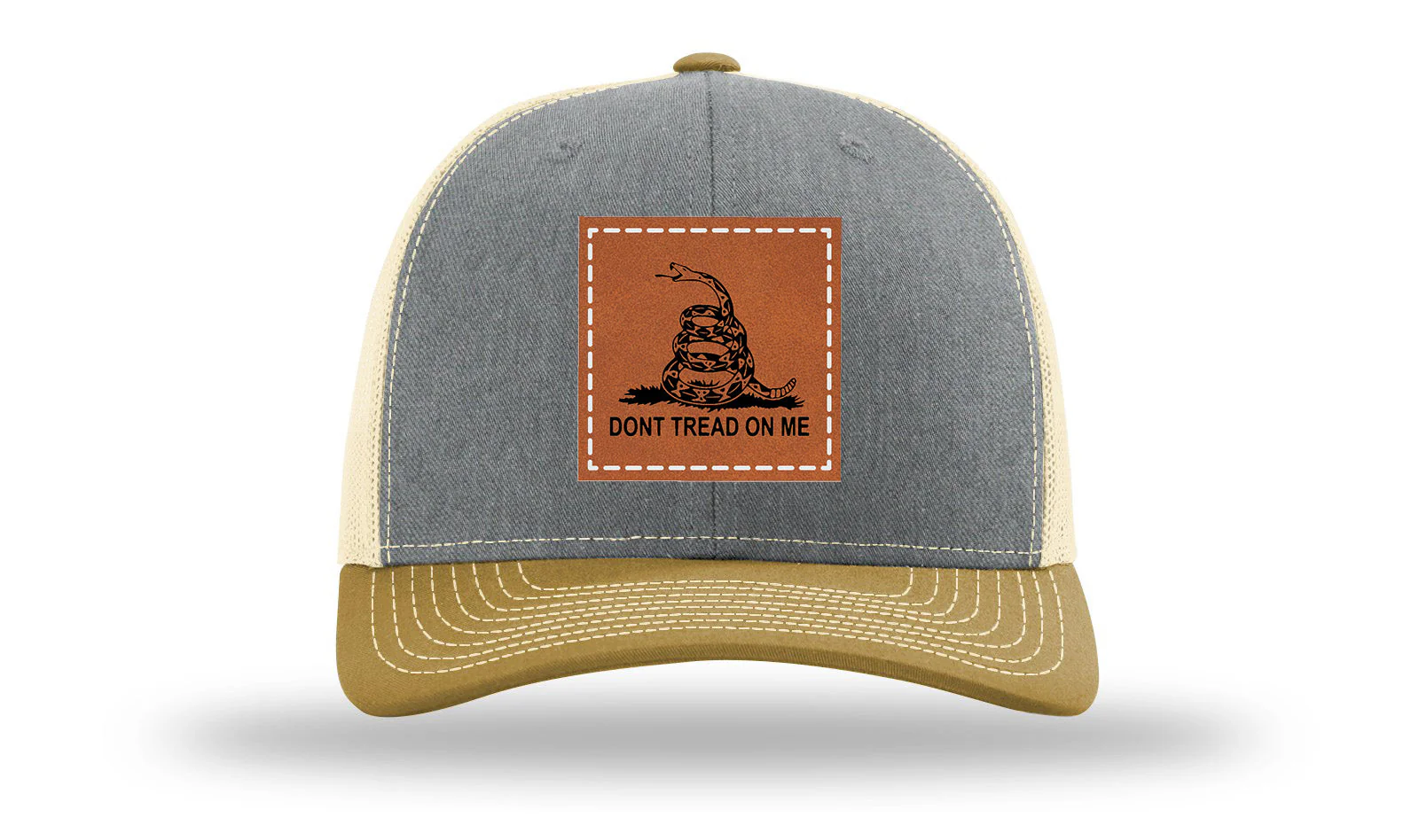 Don't Tread On Me Leather Patch Richardson 112 Hat - Image 37