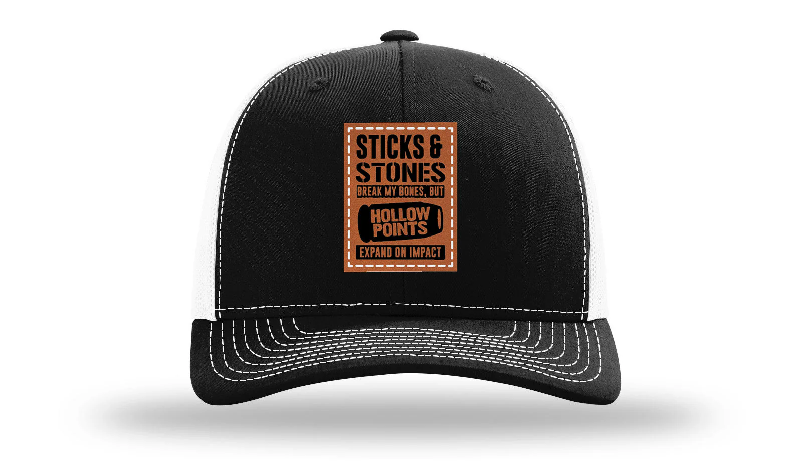 Sticks and Stones Leather Patch Richardson 112 Hat - Image 7