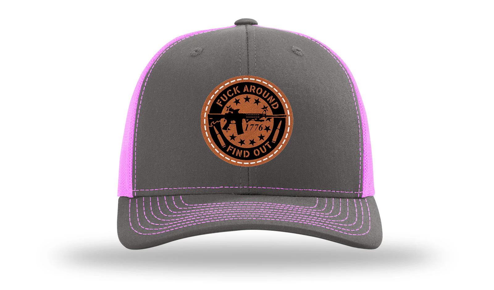 FAFO Leather Patch Richardson 112 Hat - Image 15