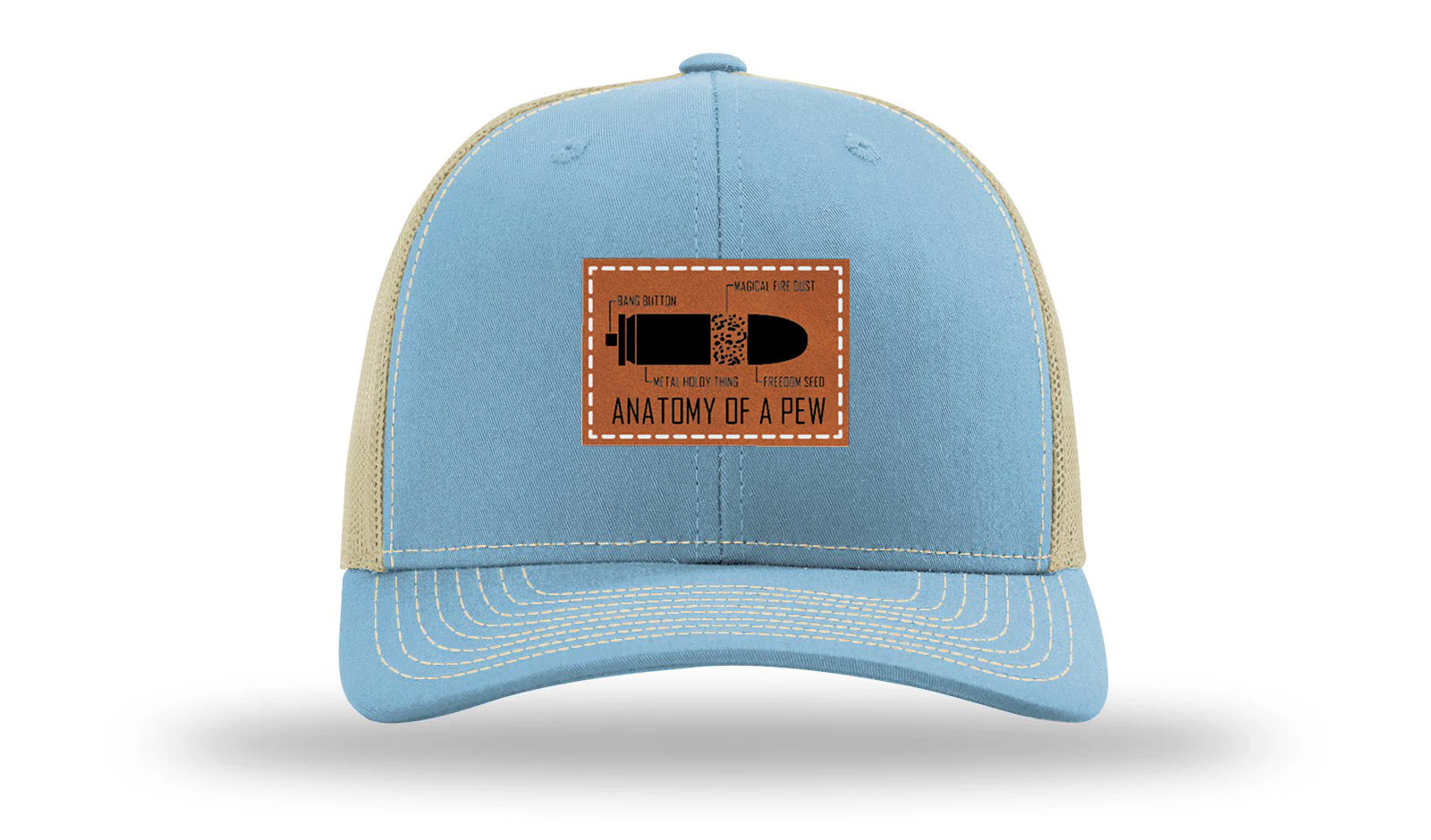 Anatomy Of A Pew Leather Patch Richardson 112 Hat - Image 18