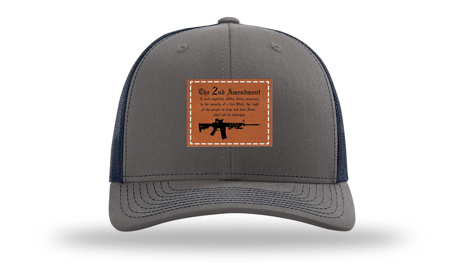 2nd Amendment Leather Patch Richardson 112 Hat - Image 13