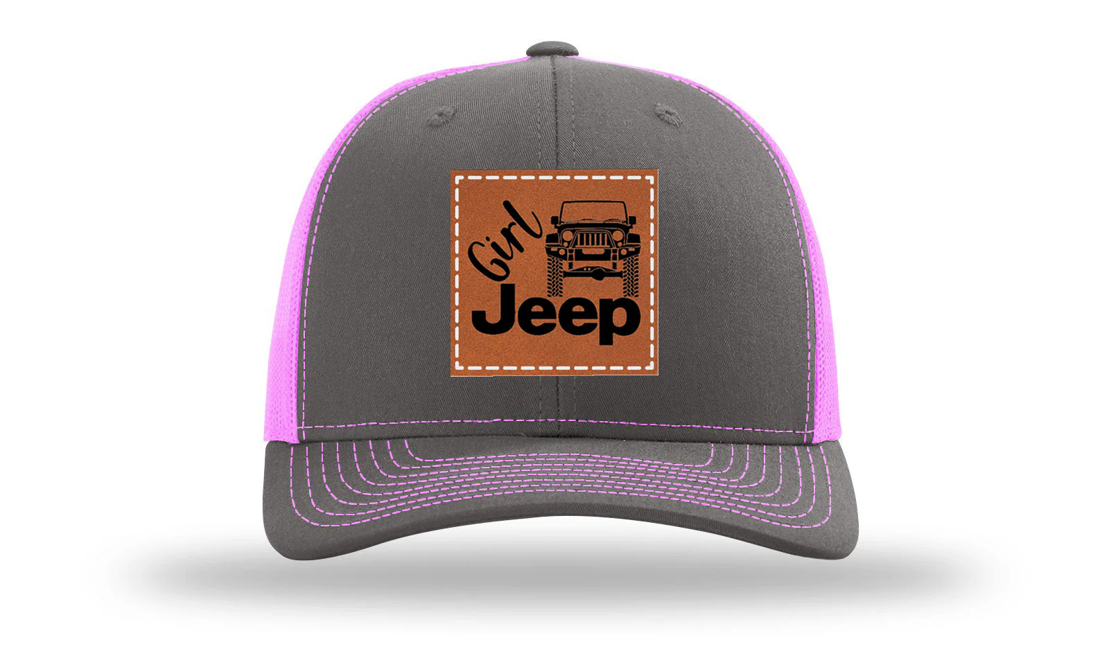 Girl Jeep JK Leather Patch Richardson 112 Hat - Image 15