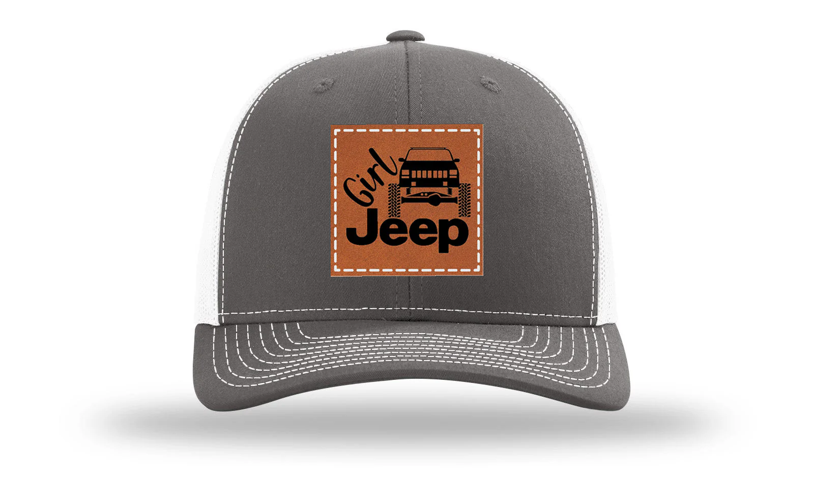 Girl Jeep Cherokee Leather Patch Richardson 112 Hat - Image 16
