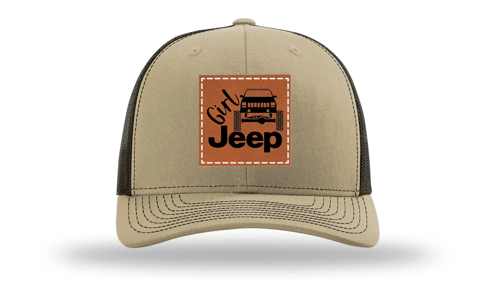 Girl Jeep Cherokee Leather Patch Richardson 112 Hat - Image 24