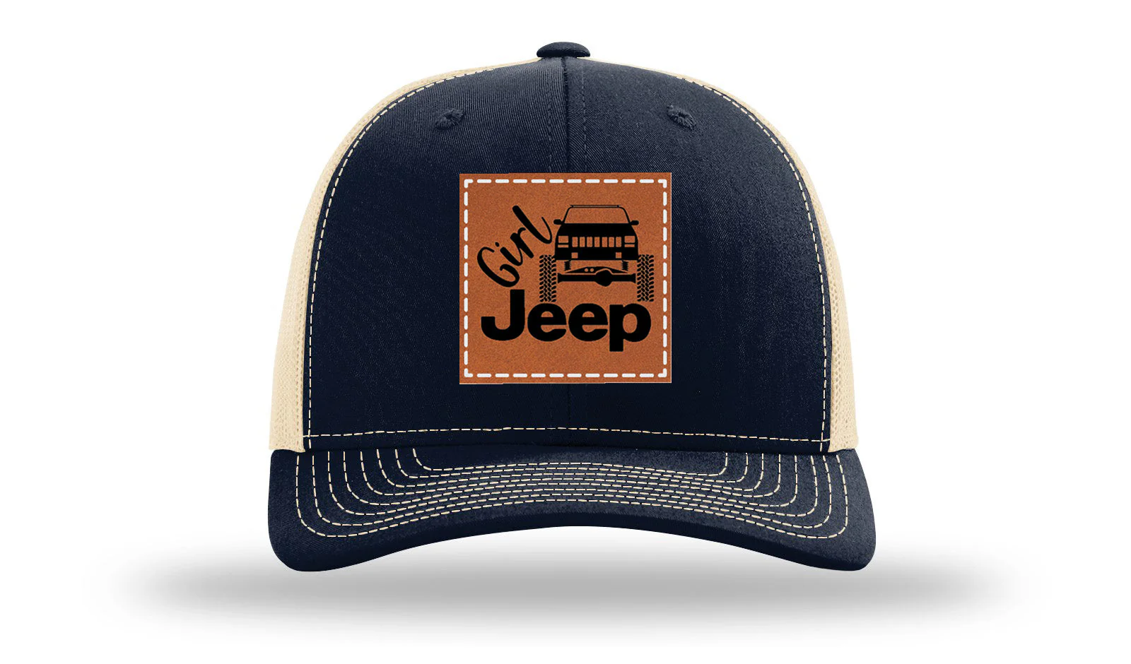 Girl Jeep Cherokee Leather Patch Richardson 112 Hat - Image 28