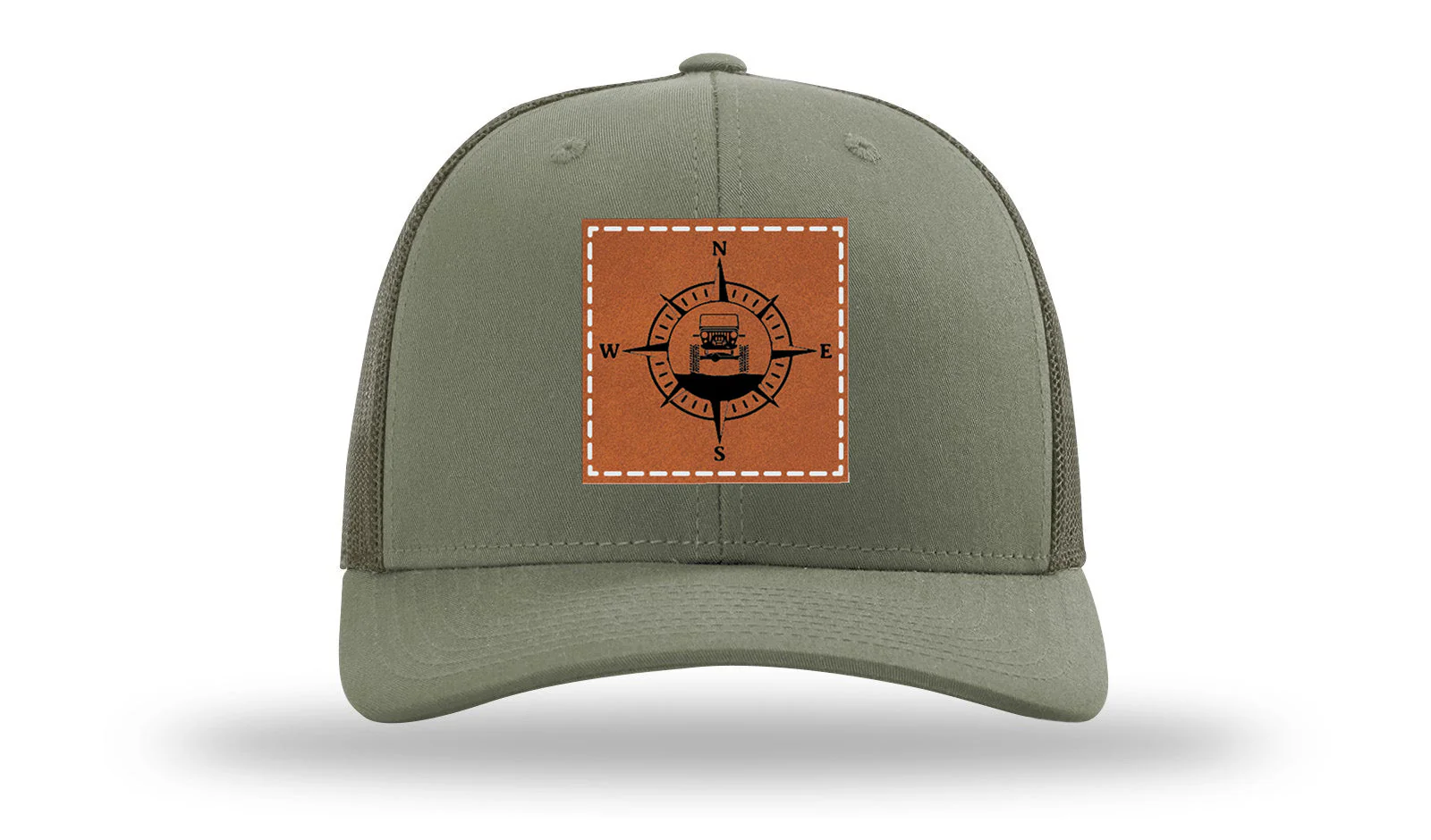 Jeep Compass CJ Leather Patch Richardson 112 Hat - Image 3