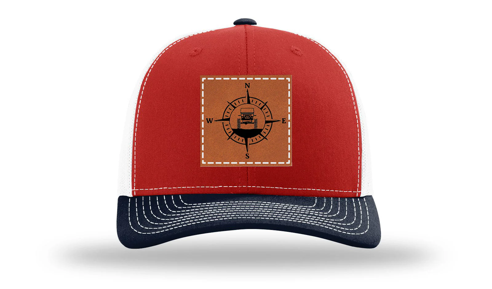 Jeep Compass CJ Leather Patch Richardson 112 Hat - Image 39