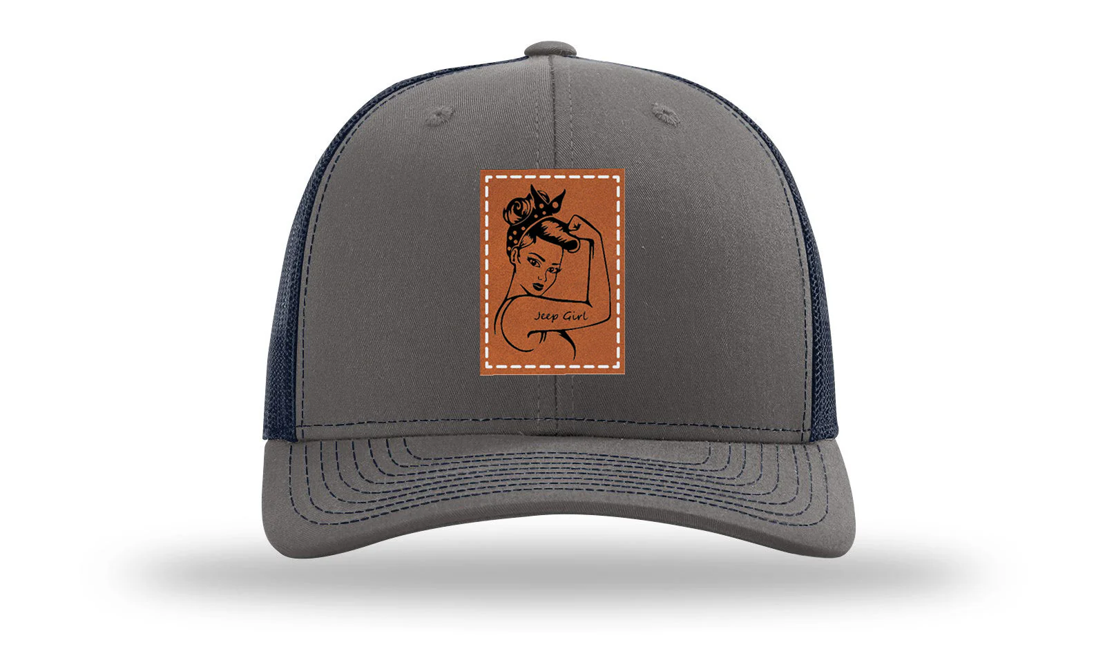Jeep Girl Leather Patch Richardson 112 Hat - Image 13