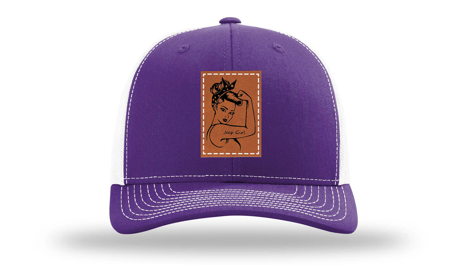 Jeep Girl Leather Patch Richardson 112 Hat - Image 30