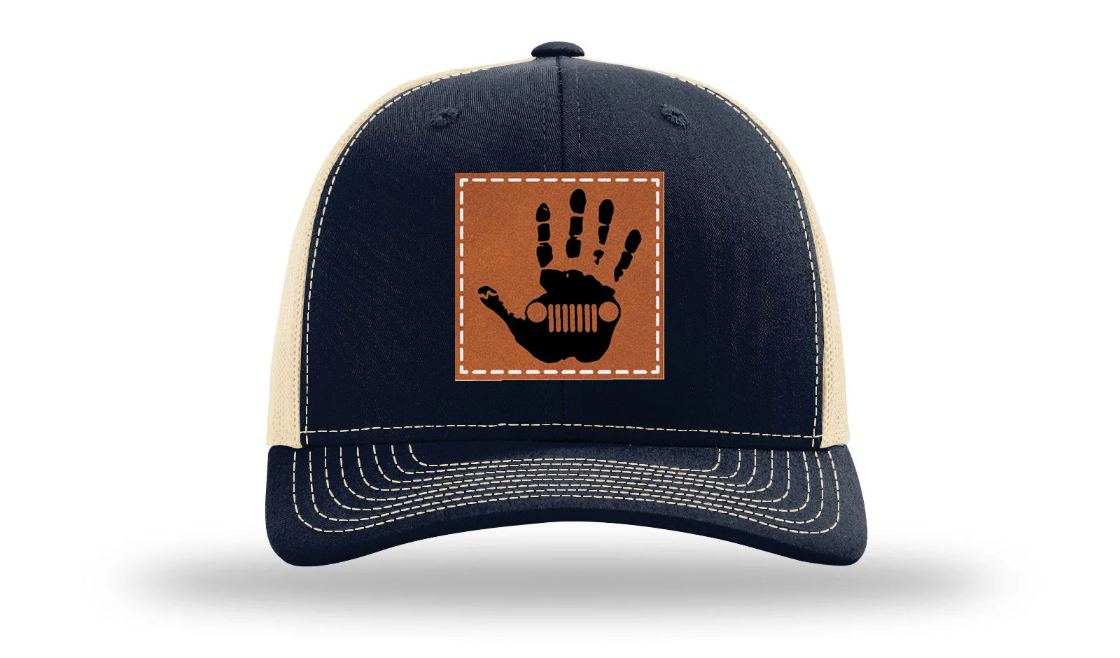 Jeep Wave Leather Patch Richardson 112 Hat - Image 28