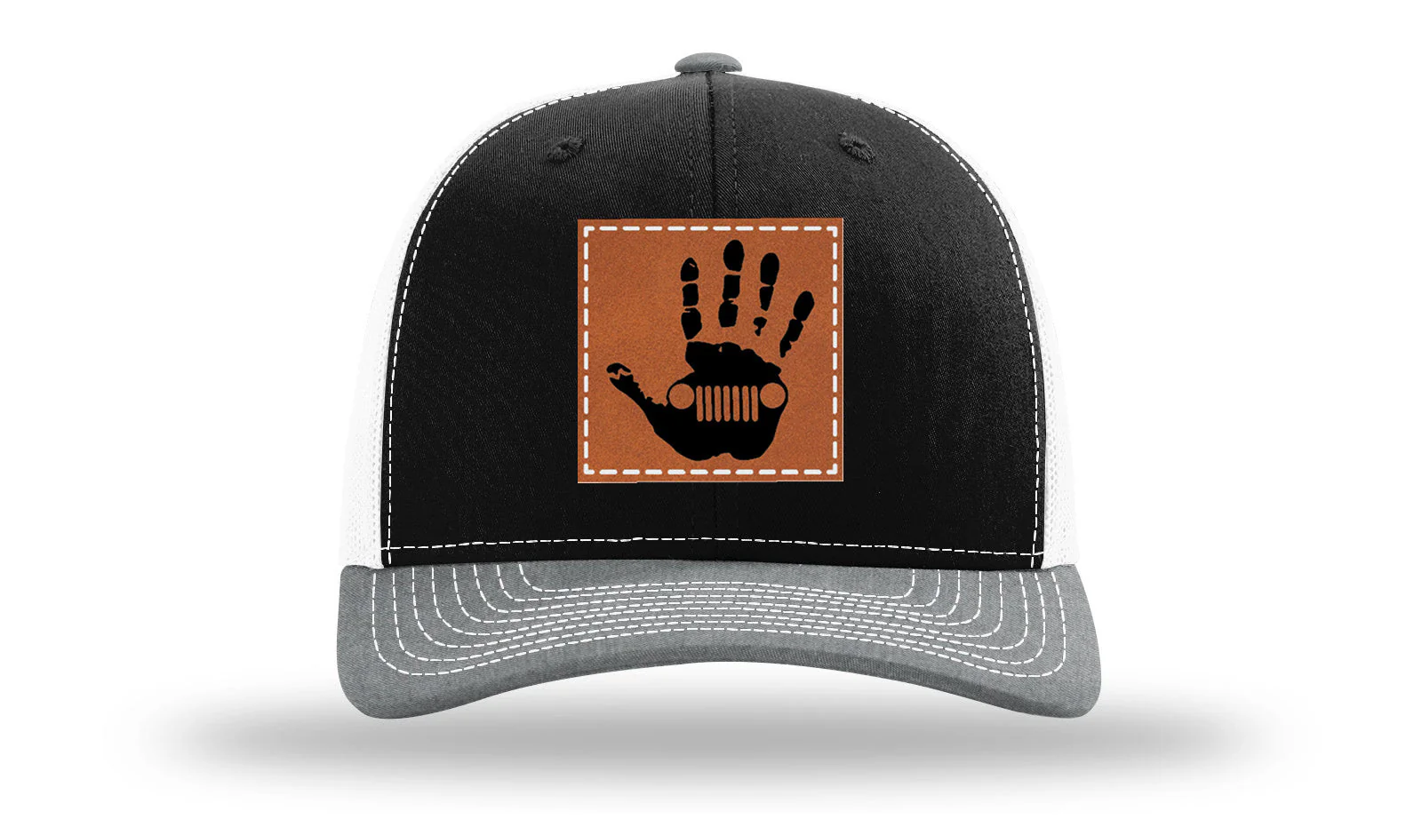 Jeep Wave Leather Patch Richardson 112 Hat - Image 33