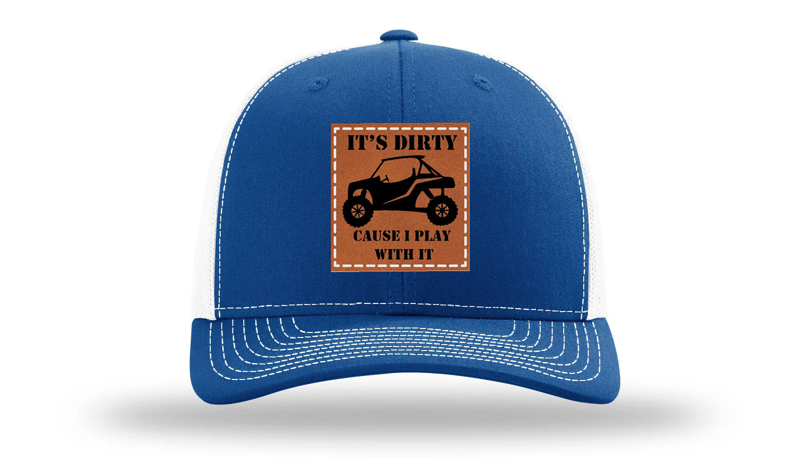 It's Dirty Cause I Play with It Leather Patch Richardson 112 Hat - Image 32