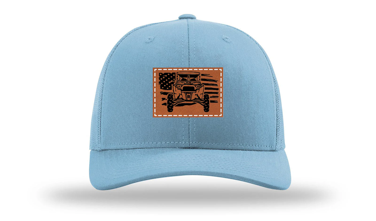 RZR Flag Leather Patch Richardson 112 Hat - Image 2