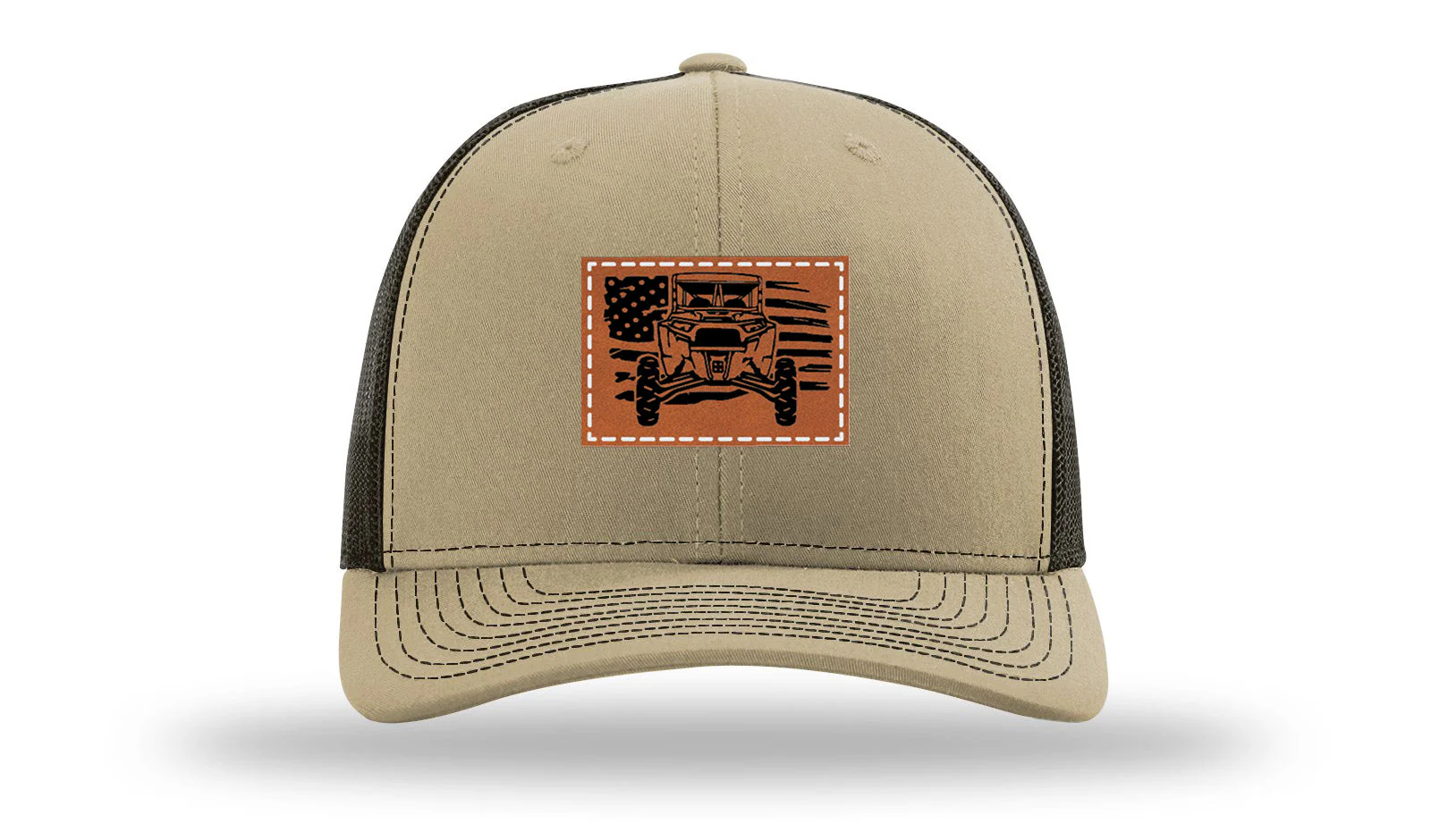 RZR Flag Leather Patch Richardson 112 Hat - Image 24