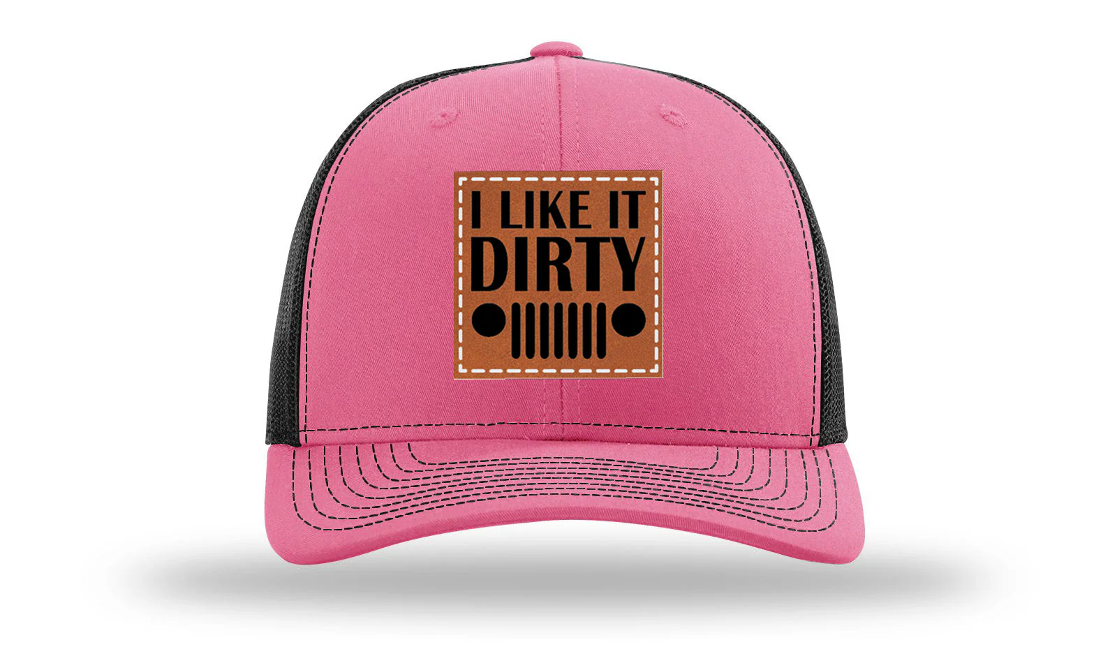 I Like It Dirty Leather Patch Richardson 112 Hat - Image 22