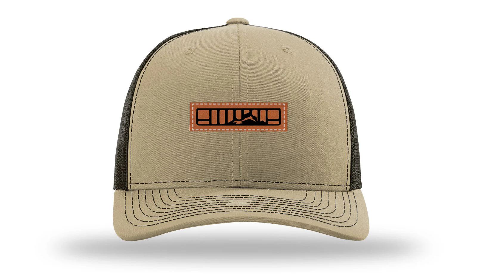 XJ Grill With Mountain Leather Patch Richardson 112 Hat - Image 24