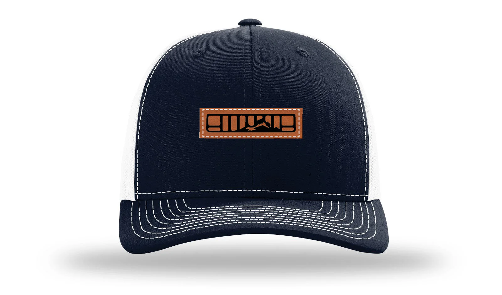 XJ Grill With Mountain Leather Patch Richardson 112 Hat - Image 29