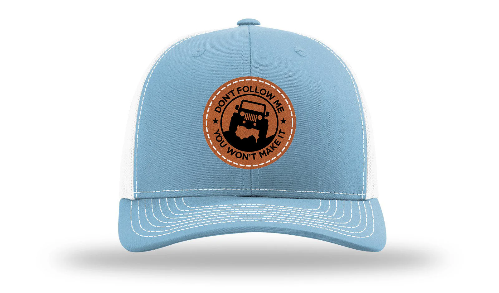 Don't Follow Me Leather Patch Richardson 112 Hat - Image 19