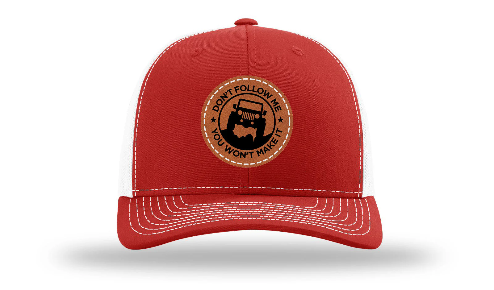 Don't Follow Me Leather Patch Richardson 112 Hat - Image 31