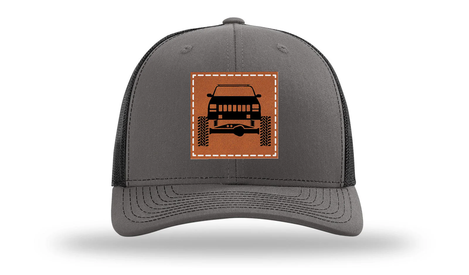 Jeep Cherokee Leather Patch Richardson 112 Hat - Image 11