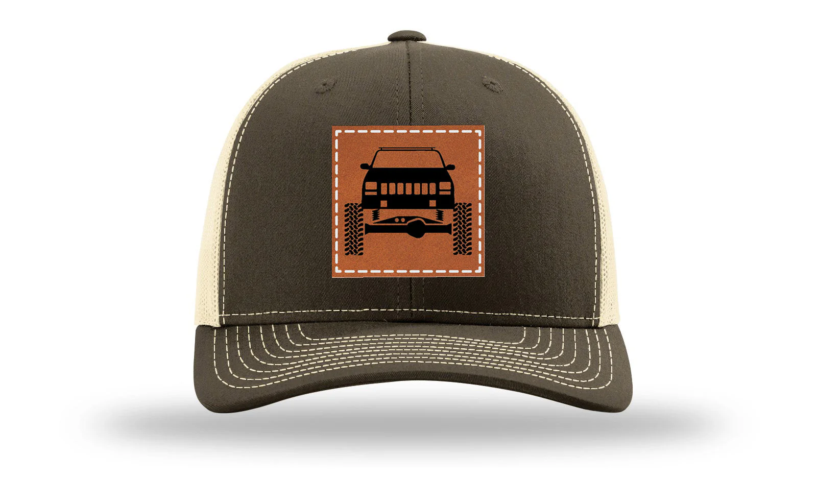 Jeep Cherokee Leather Patch Richardson 112 Hat - Image 17