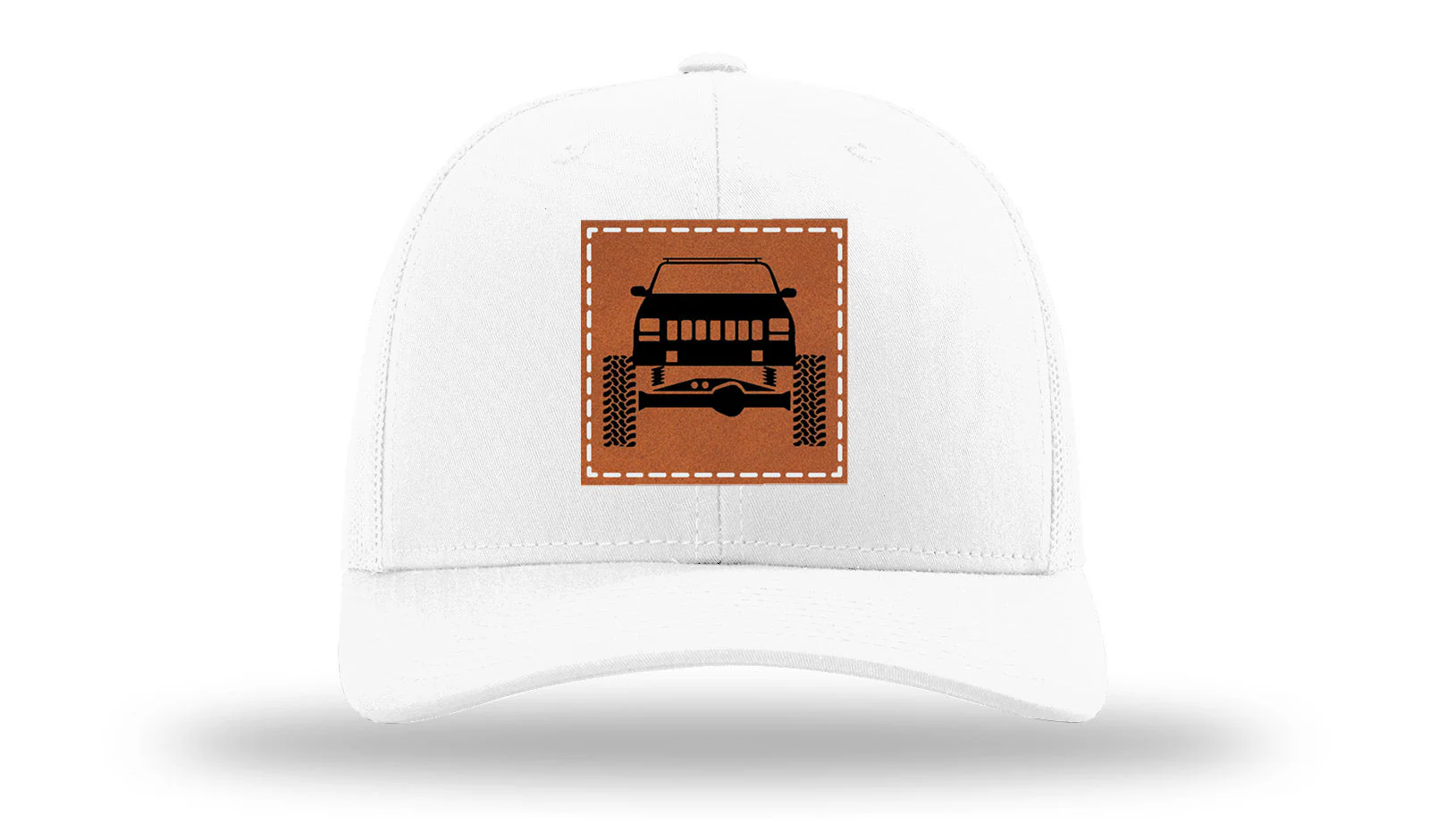 Jeep Cherokee Leather Patch Richardson 112 Hat - Image 5