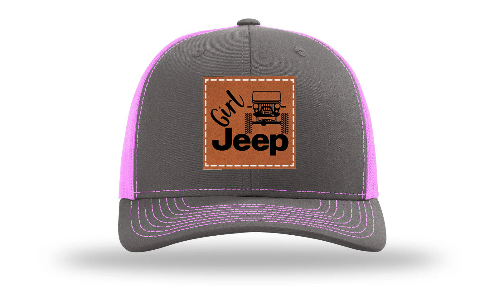 Girl Jeep CJ Leather Patch Richardson 112 Hat - Image 15