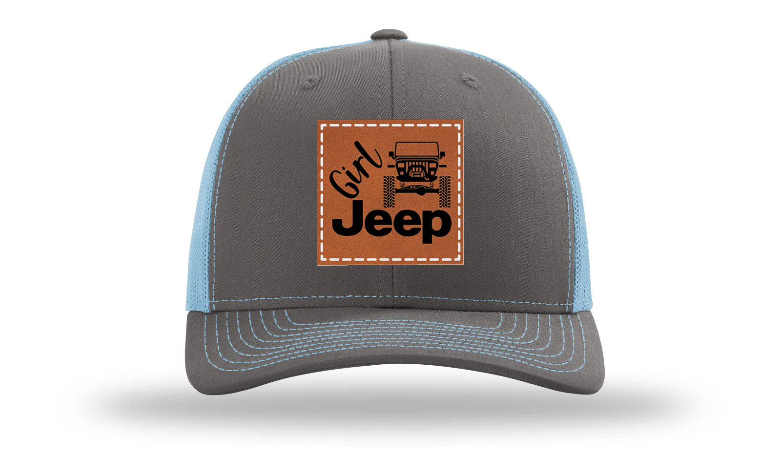 Girl Jeep YJ Leather Patch Richardson 112 Hat - Image 12