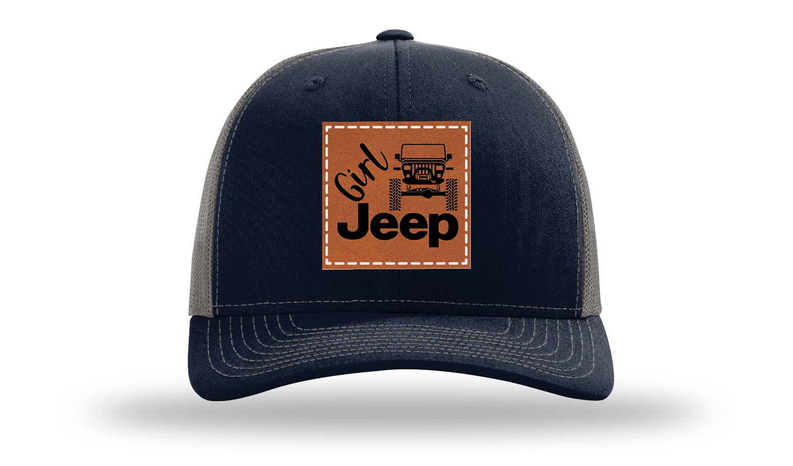 Girl Jeep YJ Leather Patch Richardson 112 Hat - Image 27