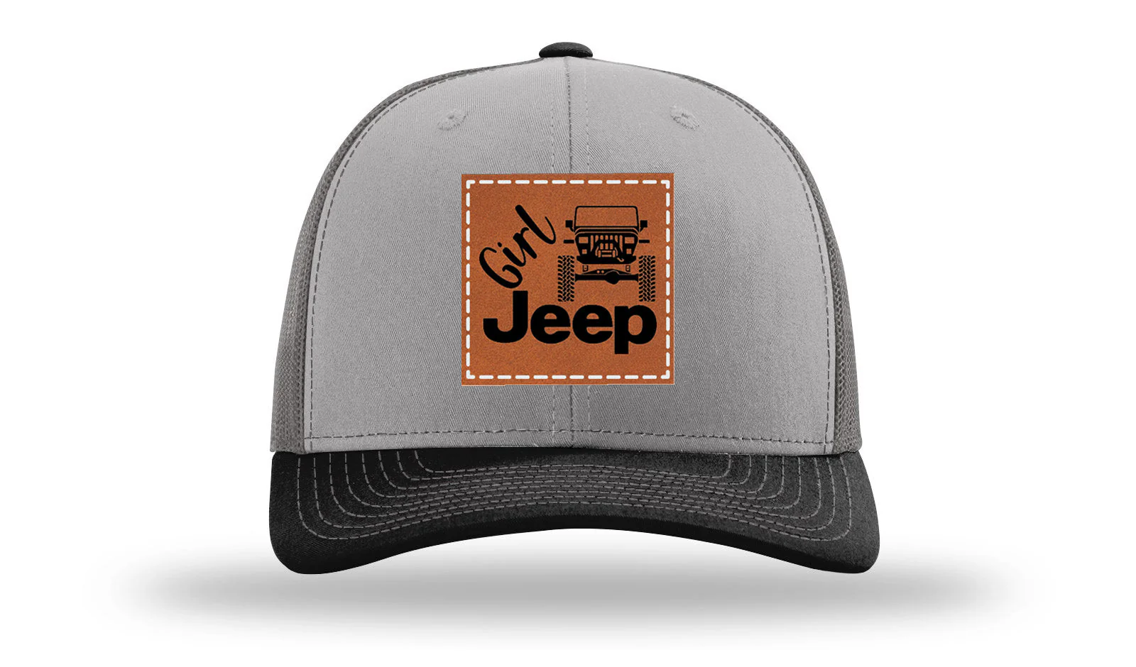 Girl Jeep YJ Leather Patch Richardson 112 Hat - Image 36