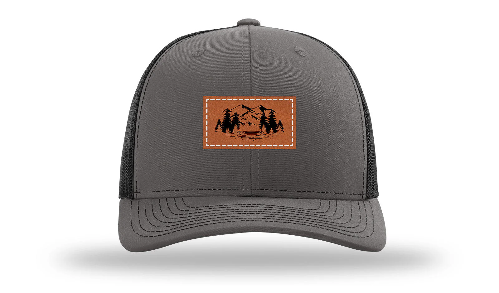 Mountains Leather Patch Richardson 112 Hat - Image 11