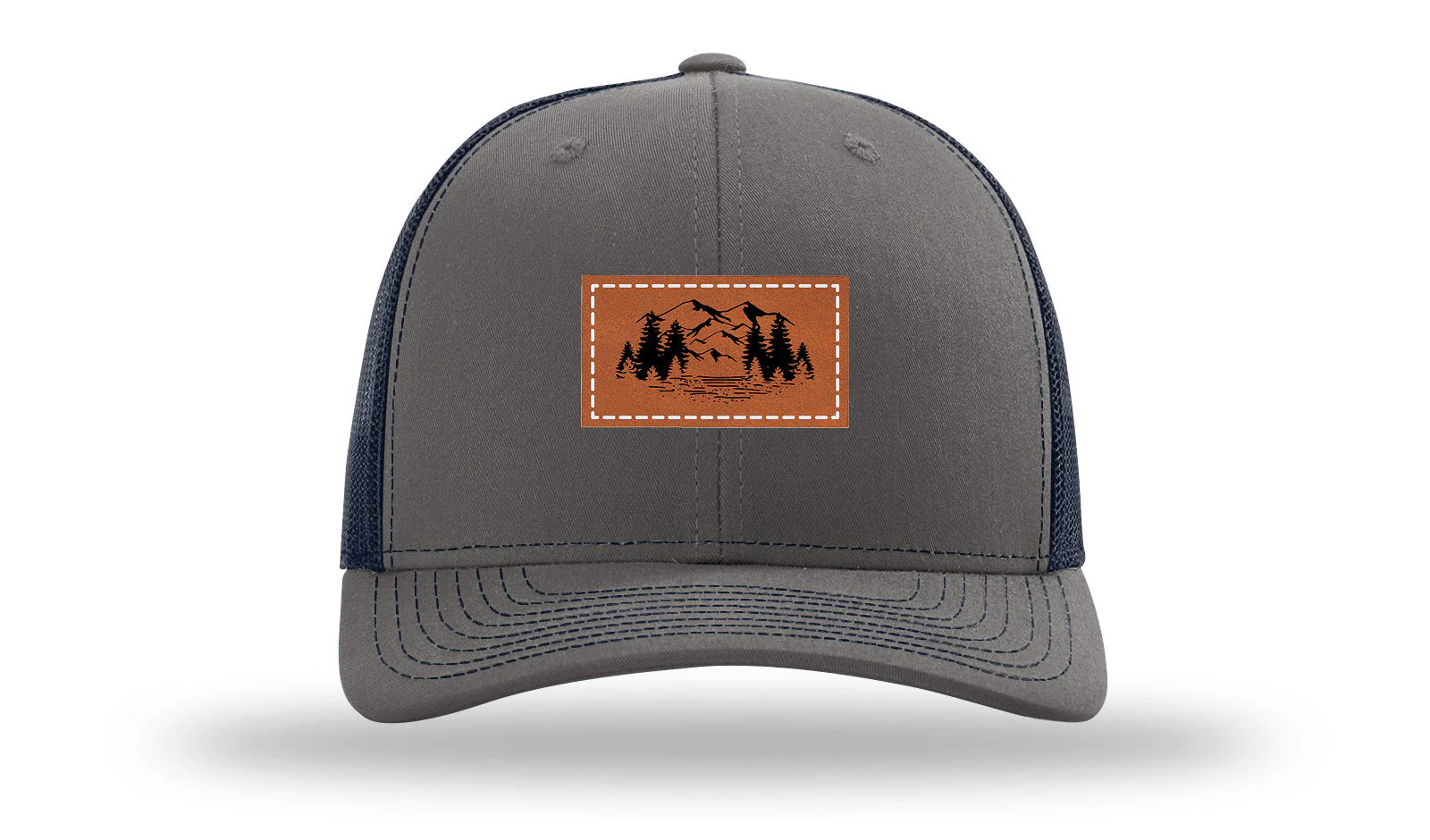 Mountains Leather Patch Richardson 112 Hat - Image 13