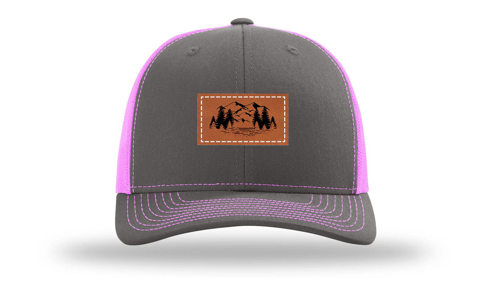 Mountains Leather Patch Richardson 112 Hat - Image 15
