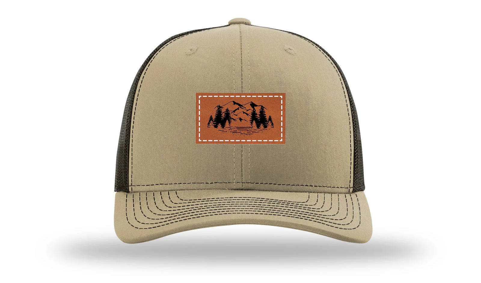 Mountains Leather Patch Richardson 112 Hat - Image 24