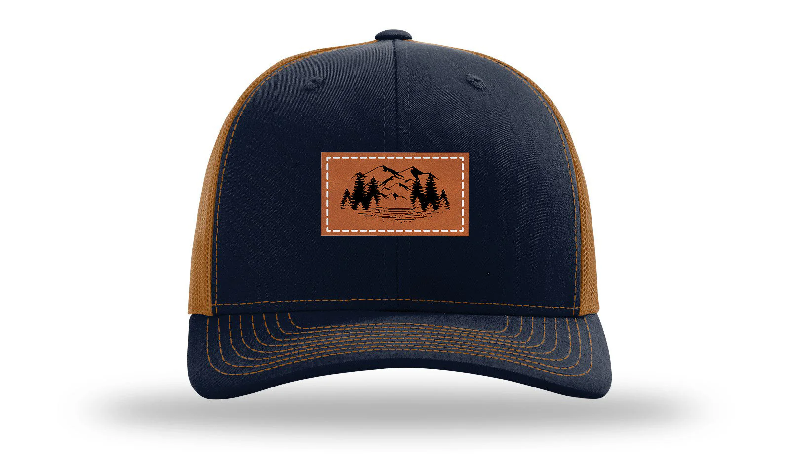 Mountains Leather Patch Richardson 112 Hat - Image 26