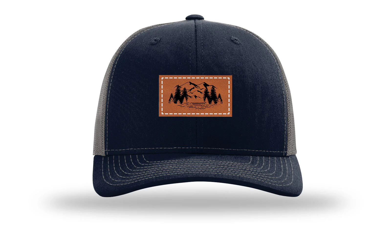 Mountains Leather Patch Richardson 112 Hat - Image 27