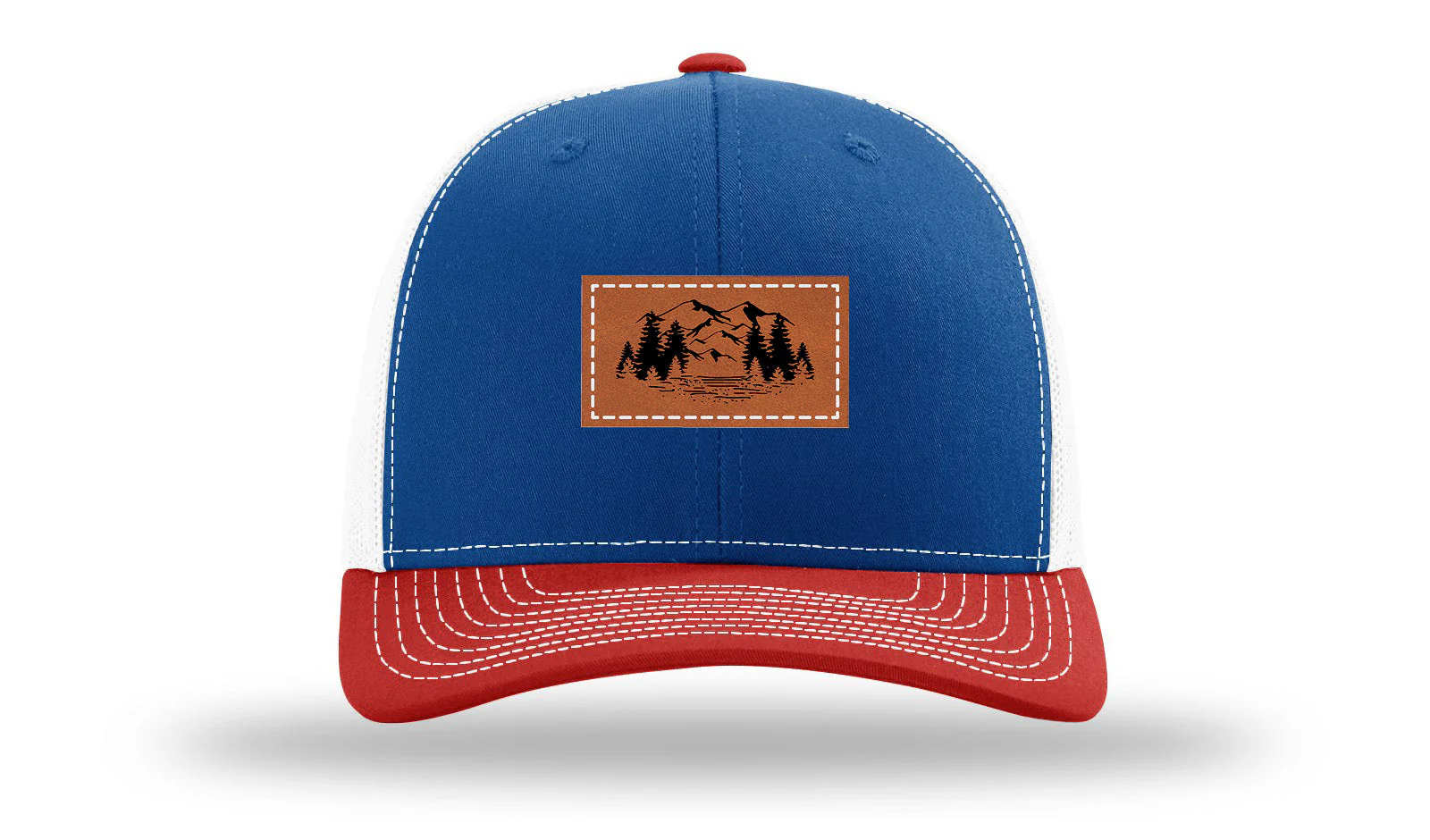 Mountains Leather Patch Richardson 112 Hat - Image 42
