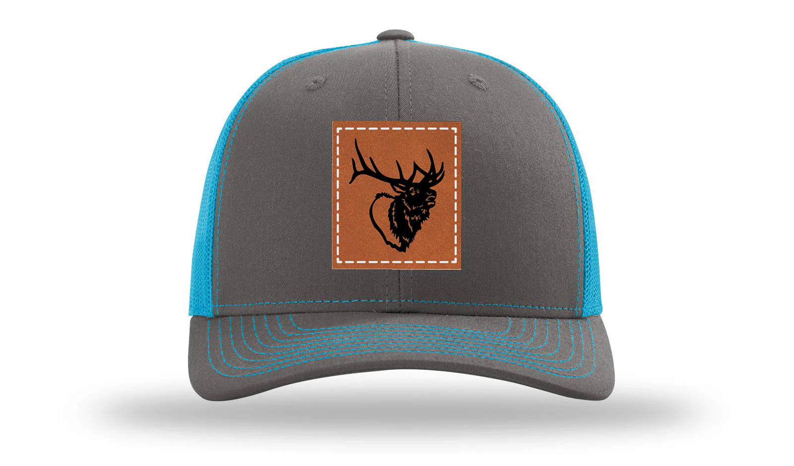 Elk Head Leather Patch Richardson 112 Hat - Image 14