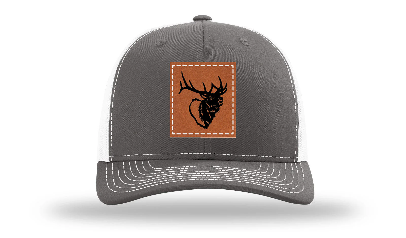 Elk Head Leather Patch Richardson 112 Hat - Image 16