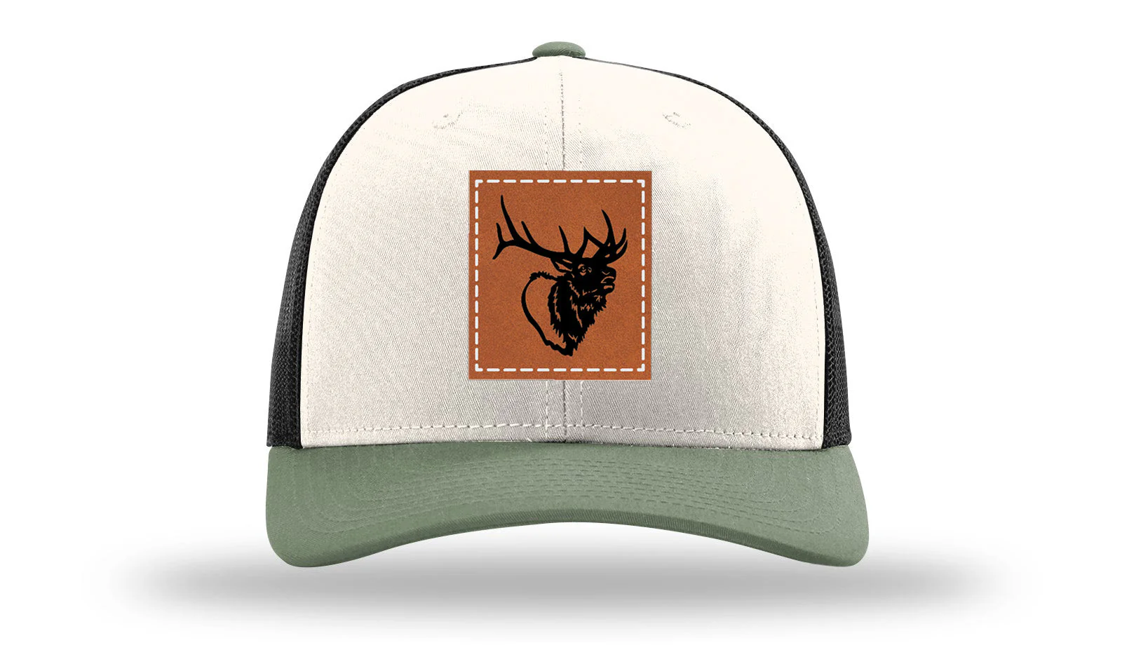 Elk Head Leather Patch Richardson 112 Hat - Image 35