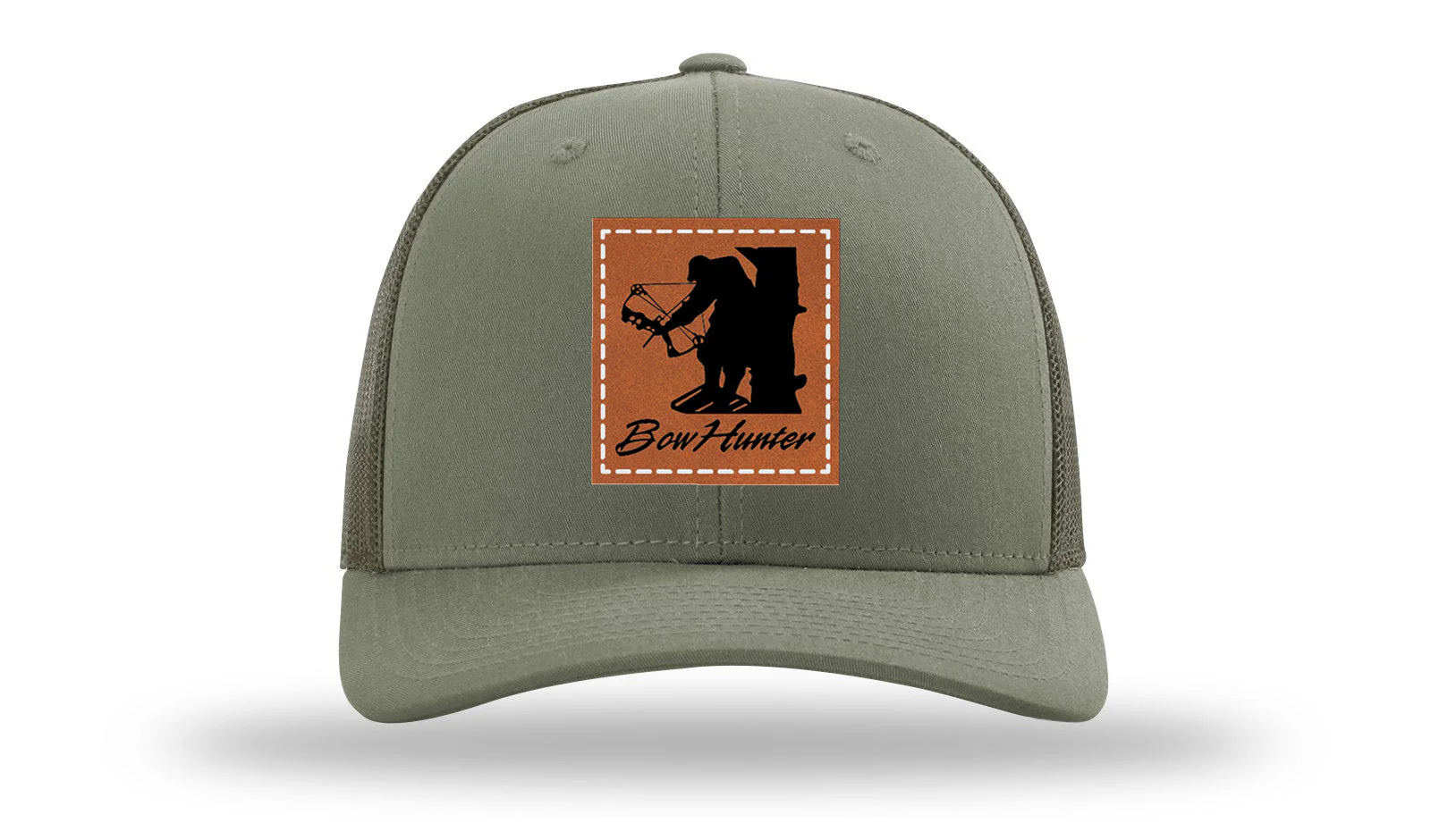 Bow Hunter Leather Patch Richardson 112 Hat - Image 3
